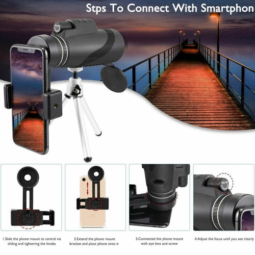 ZoomPro - HD Smartphone Monocular with Tripod Stand