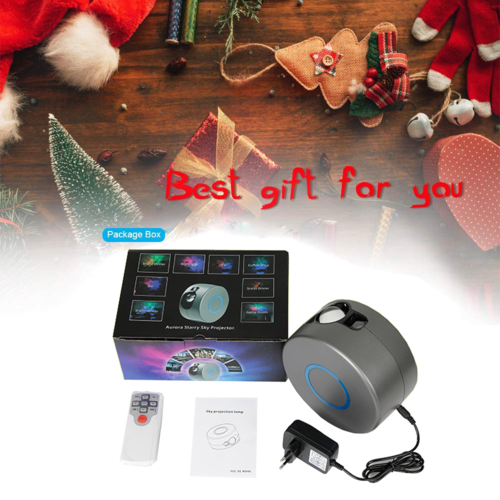 AuroraX Rotating Galaxy Projector Lamp with Remote - Starry Sky Night Light