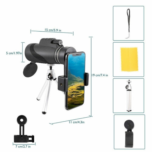 ZoomPro - HD Smartphone Monocular with Tripod Stand