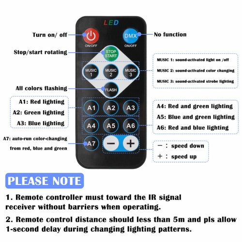 LumoBeat Sound-Activated LED Party Projector - Colorful Rotating Disco Light with Remote