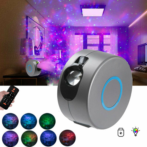 AuroraX Rotating Galaxy Projector Lamp with Remote - Starry Sky Night Light