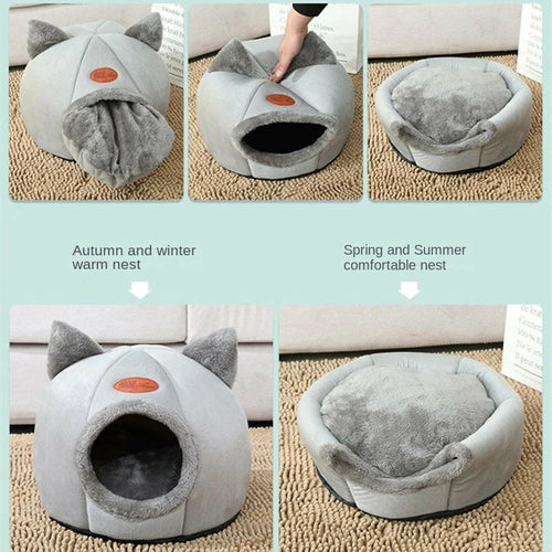 Cozy 2-In-1 Pet House Bed - The Gadget Paradise