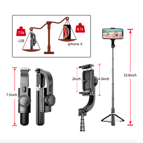 SnapPro Ninja – 3-in-1 Selfie Stick Tripod with Bluetooth Remote - The Gadget Paradise