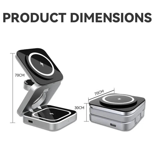 ChargeHub Fold 3-in-1 – Portable Wireless Charging Station - The Gadget Paradise