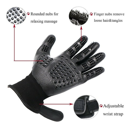 FurEase Pet Grooming & Deshedding Gloves (1 Pair) - The Gadget Paradise