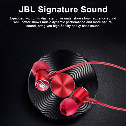 JBL LIVE100 3.5mm Wired Earphones Stereo Sound Line Control - The Gadget Paradise