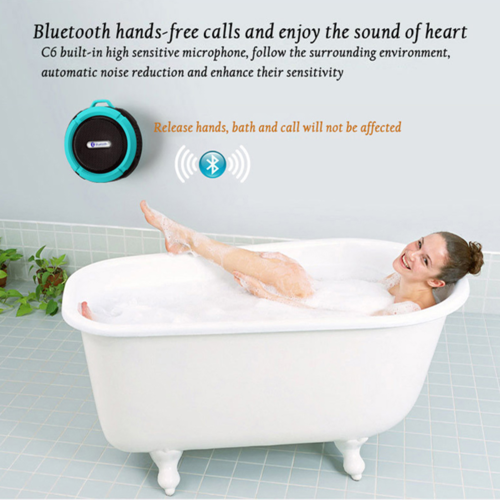 HydroBeat Mini – Waterproof Bluetooth Speaker with Suction Mount - The Gadget Paradise