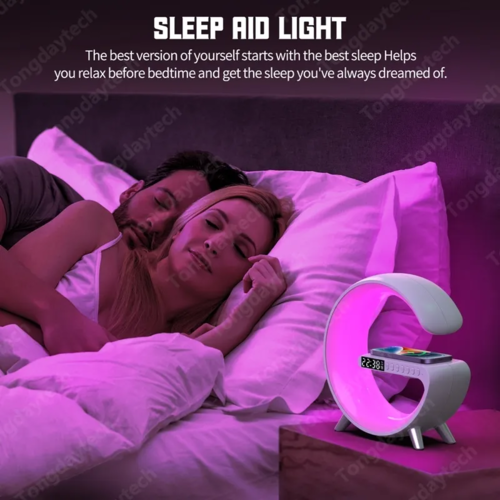 LumiCharge - Smart Alarm Clock with Wireless Charger & RGB Speaker