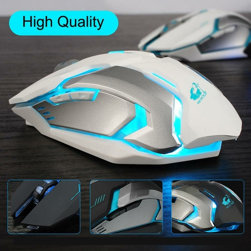 StealthX7 Wireless Silent RGB Gaming Mouse - The Gadget Paradise