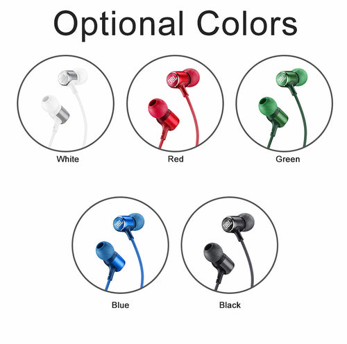 JBL LIVE100 3.5mm Wired Earphones Stereo Sound Line Control - The Gadget Paradise
