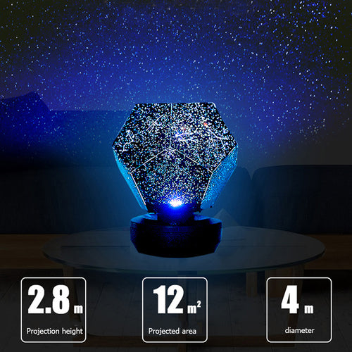 GalaxyGlow Bluetooth Star Projector Lamp with Speaker & Remote - The Gadget Paradise