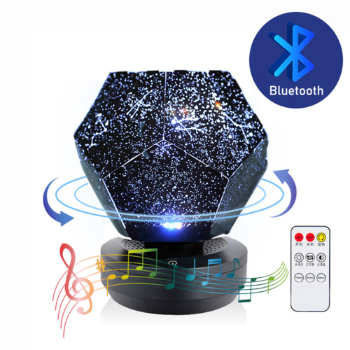 GalaxyGlow Bluetooth Star Projector Lamp with Speaker & Remote - The Gadget Paradise
