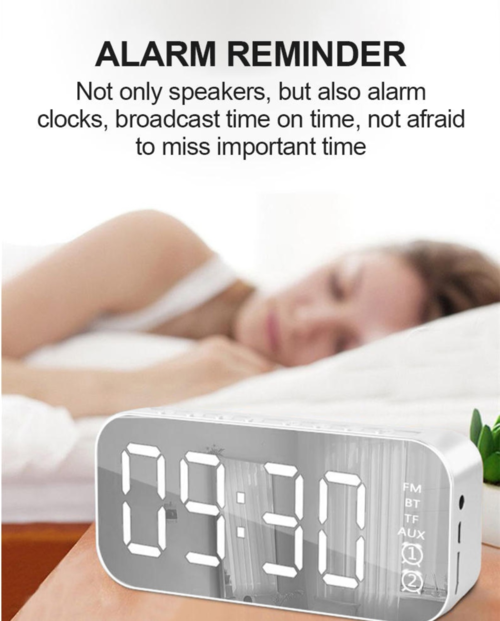 LED Display Alarm Clock Wireless Bluetooth Speakers - The Gadget Paradise
