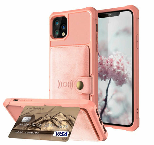 360 Protection Magnetic Leather Wallet Armor Case for iPhone - The Gadget Paradise