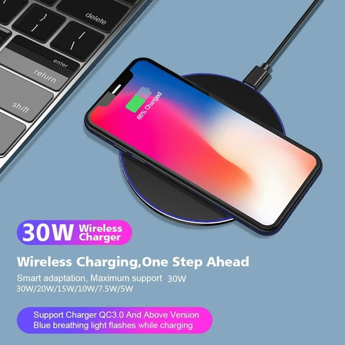 PowerPad W9 – 30W Fast Wireless Charger - The Gadget Paradise