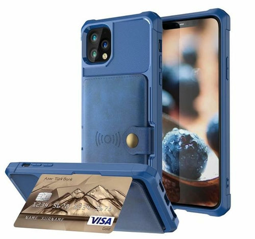 360 Protection Magnetic Leather Wallet Armor Case for iPhone - The Gadget Paradise