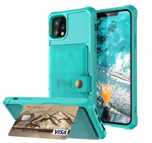 360 Protection Magnetic Leather Wallet Armor Case for iPhone - The Gadget Paradise
