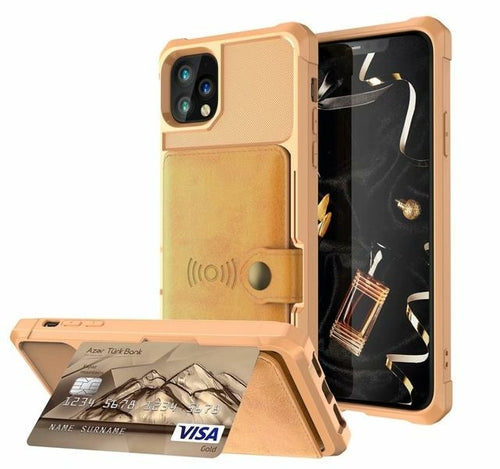 360 Protection Magnetic Leather Wallet Armor Case for iPhone - The Gadget Paradise
