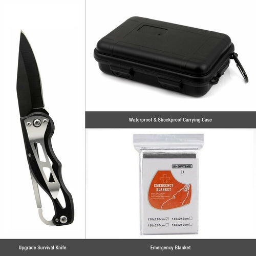 14 in 1 Outdoor Emergency Survival And Safety Gear Kit Camping - The Gadget Paradise